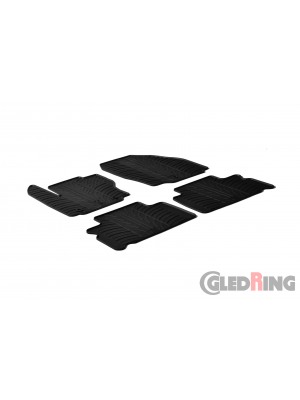 Original Gledring Passform Fußmatten Gummimatten 4 Tlg.+Fixing - Ford Galaxy 2006-2010